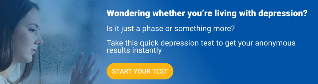 Wondering whether you're living with depression? Take this quick depression test to get your anonymous results instantly